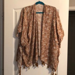 Kimono Cardigan with Floral Print Nordstrom Rack